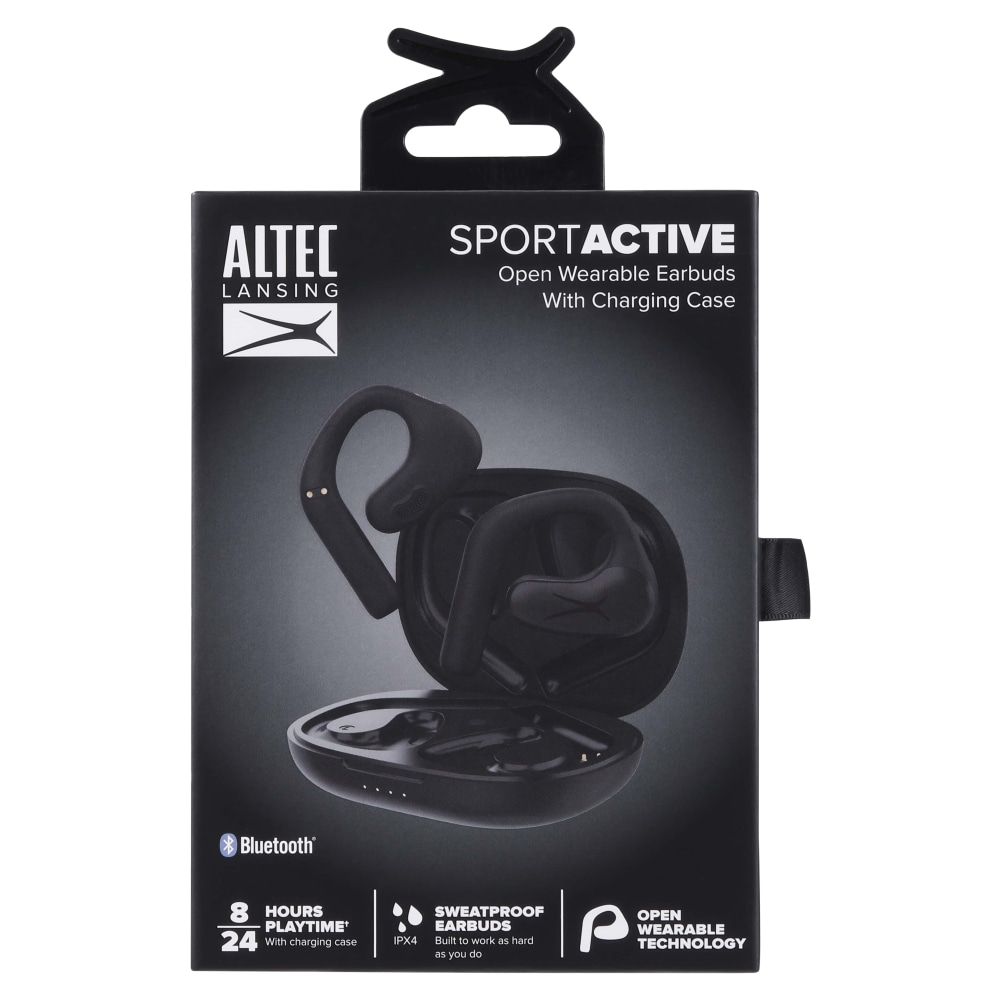 Altec Lansing Sport Active OWS Earbuds, Black, MZX1020