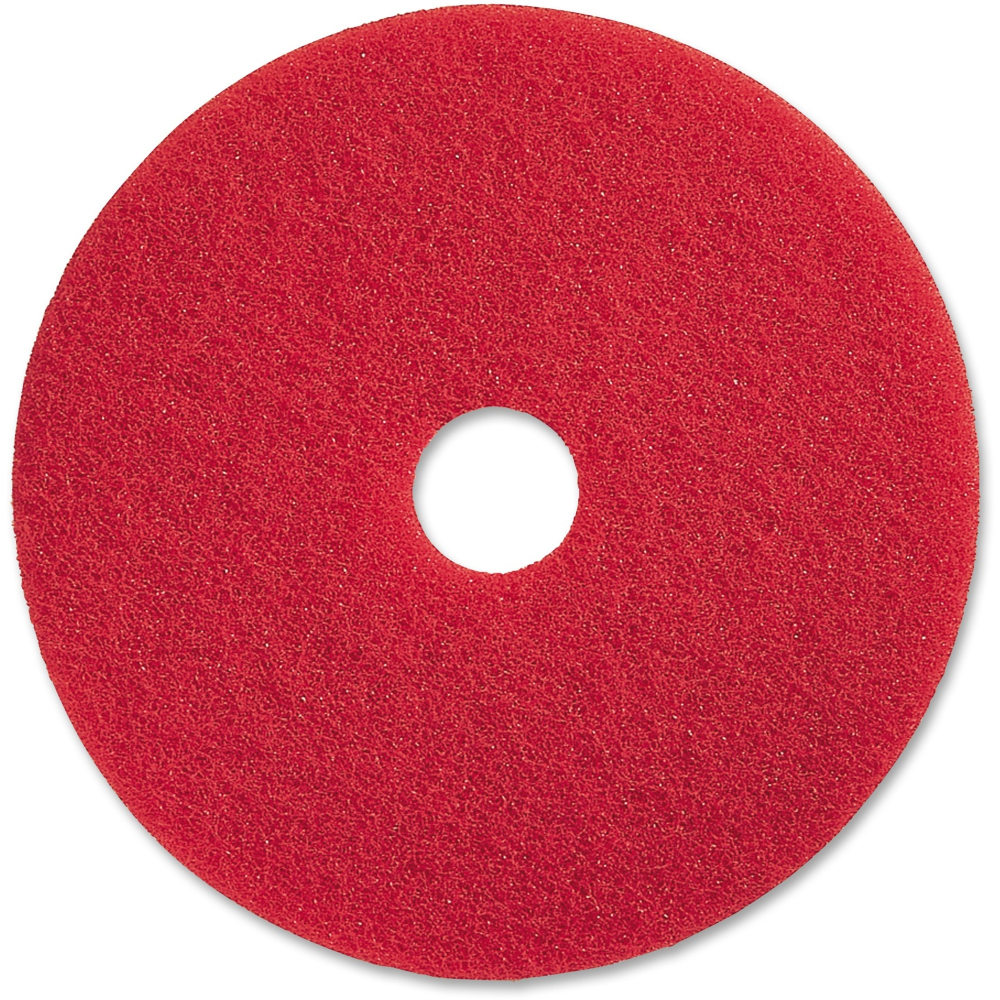 Genuine Joe Red Buffing Floor Pad - 17"