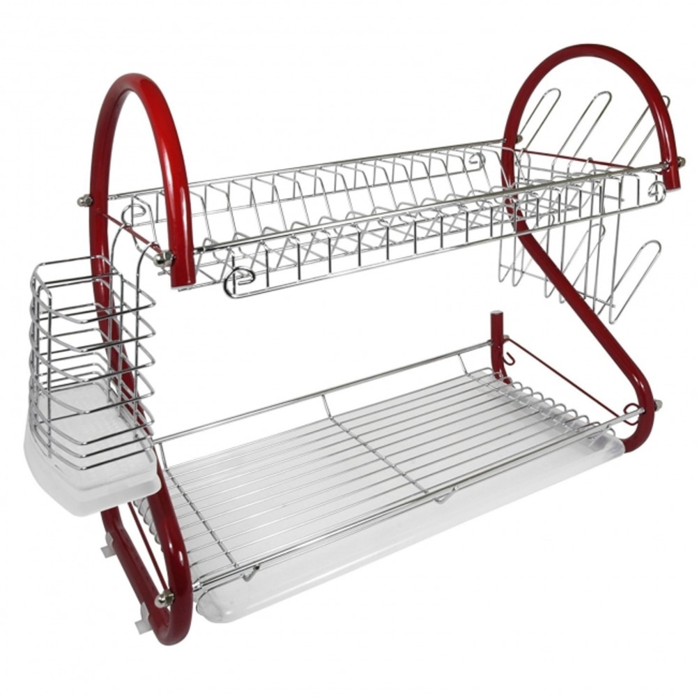 Better Chef DR-165R 2-Tier Chrome-Plated Dish Rack, 16",