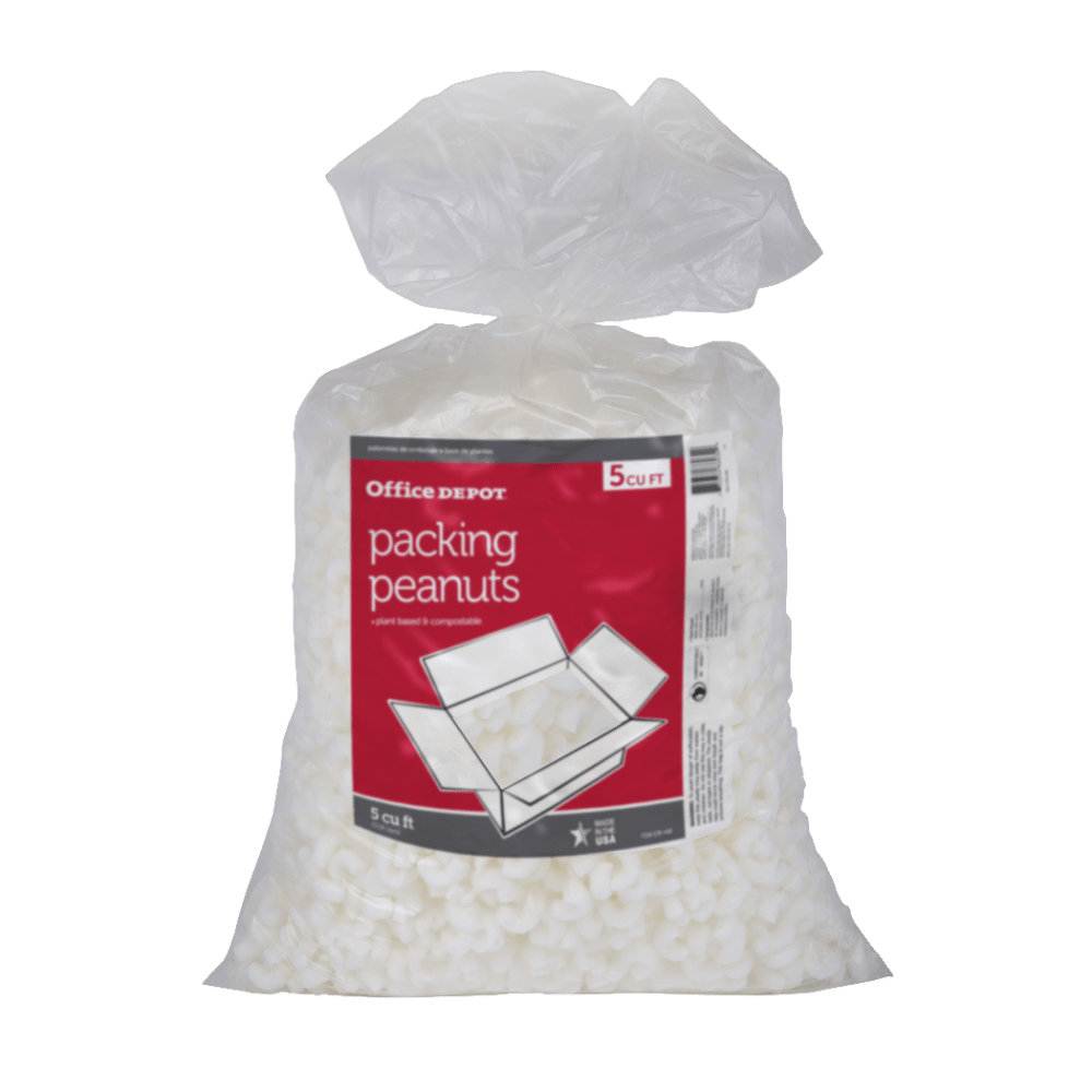 Office Depot® Brand Loose-Fill Packing Peanuts, 5 Cu