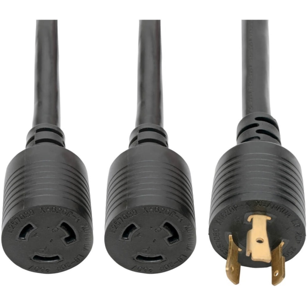 Tripp Lite Power Extension Cord/Splitter NEMA L6-20P to