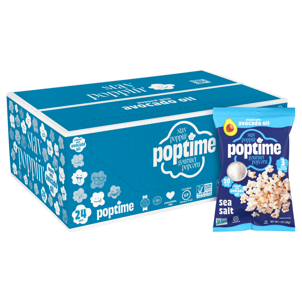 POPtime Avo Sea Salt Popcorn, 1 Oz, Total