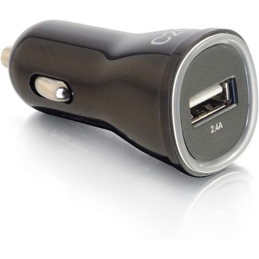 C2G 1-Port USB Car Charger, 2.4A Output -