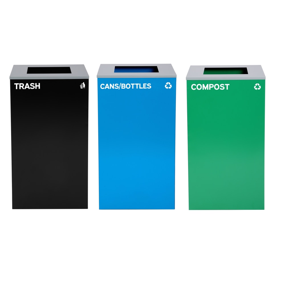 Alpine Industries Stainless-Steel Open Top Cans/Bottles, Compost