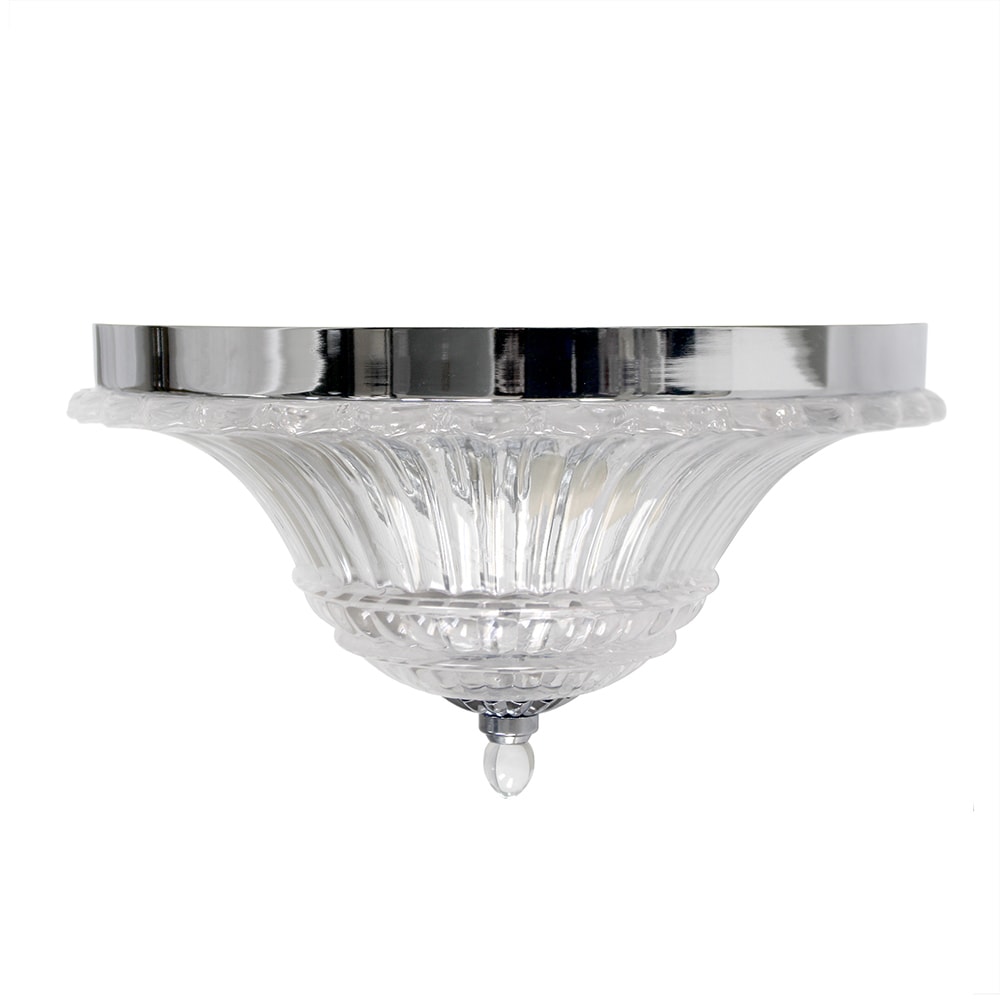 Lalia Home Blossom 2-Light Glass Flush-Mount Ceiling Lamp,
