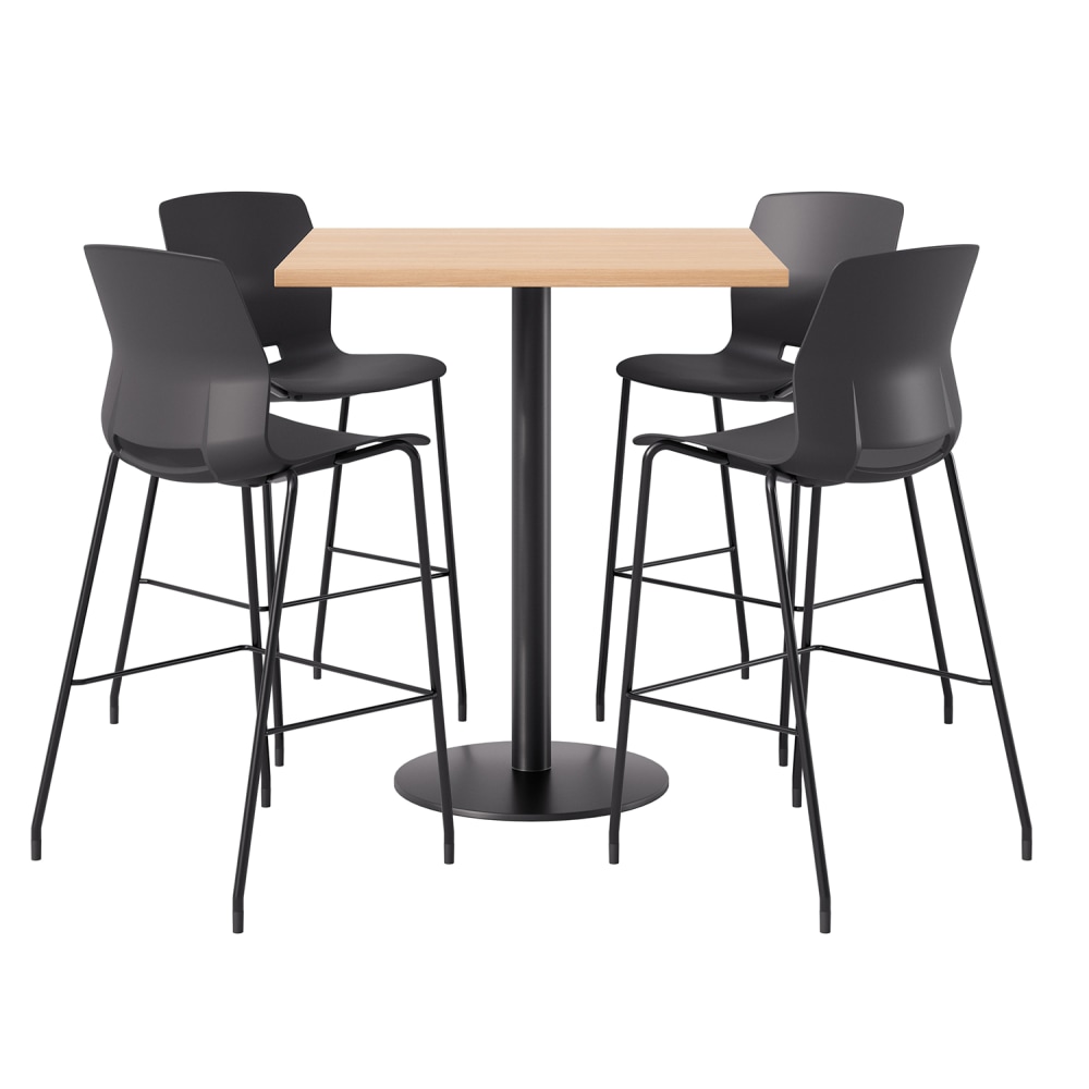 KFI Studios Proof Bistro Square Pedestal Table With