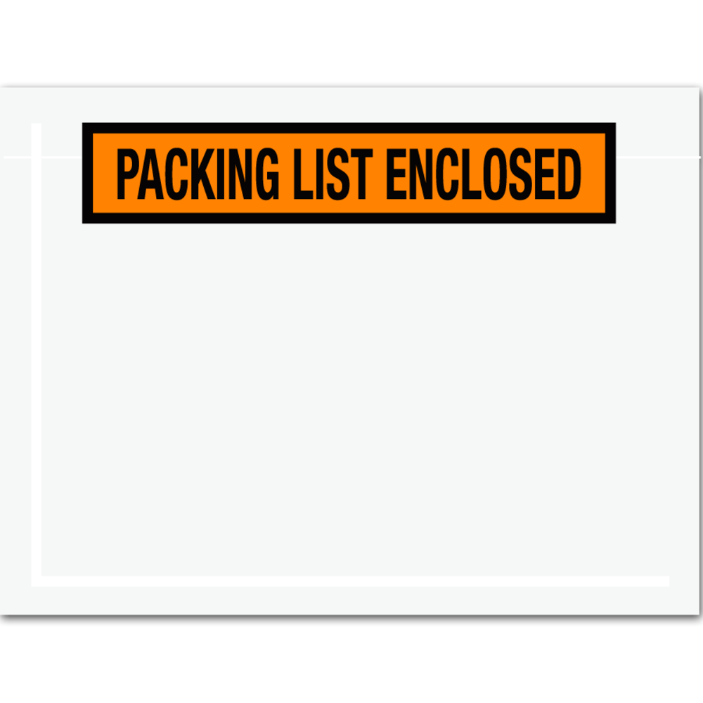 Tape Logic® "Packing List Enclosed" Envelopes, Panel