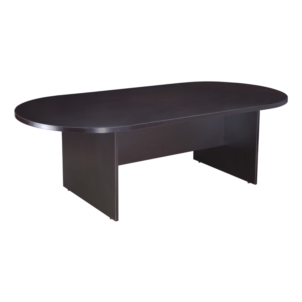 Boss Office Products 95"W Wood Race Track Conference