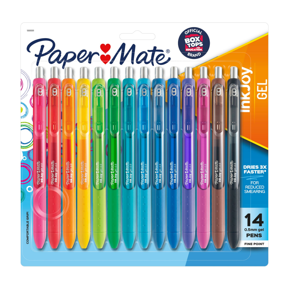 Paper Mate® InkJoy Retractable Gel Pens, Fine Point,