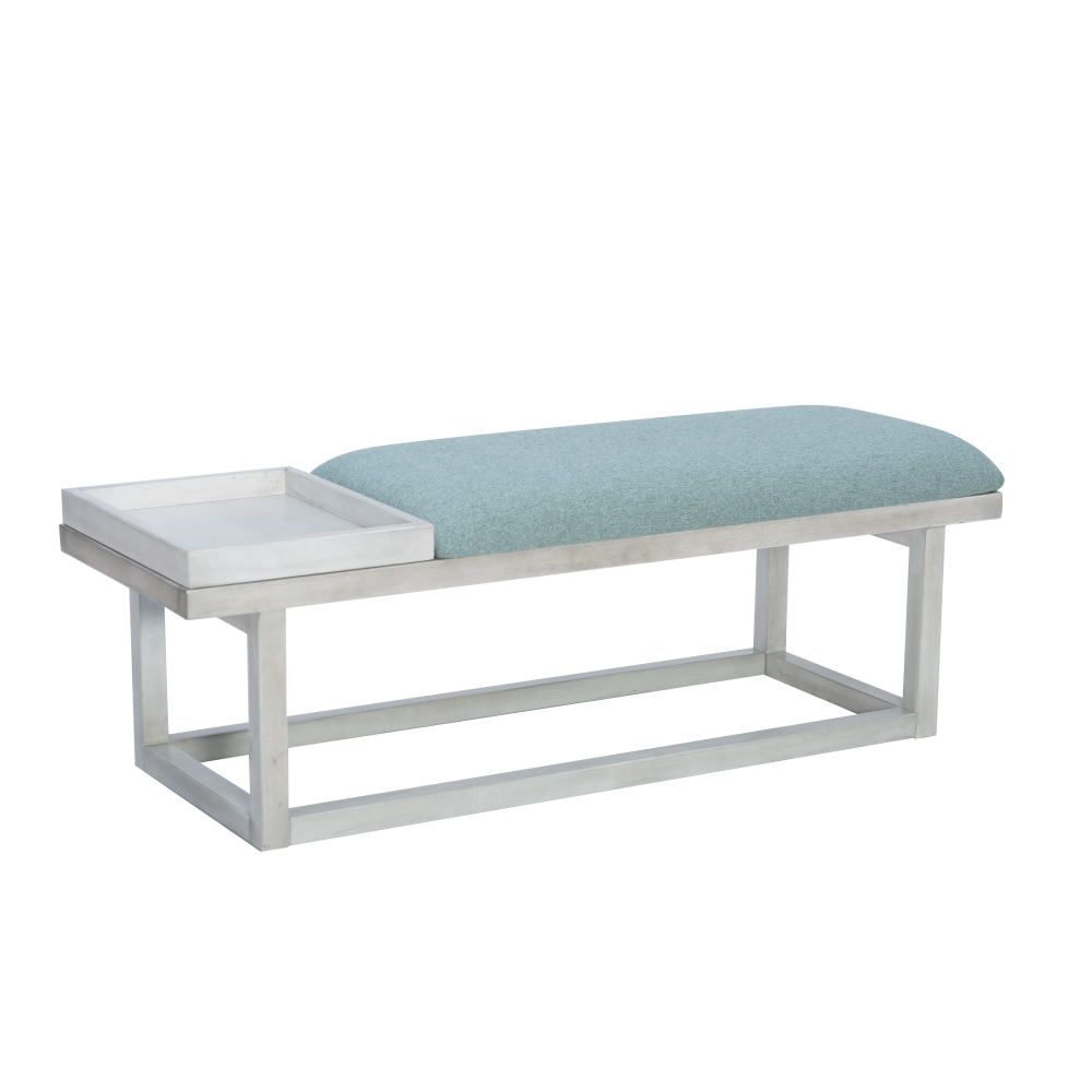 Powell Martinez Padded Bench With Tray, 18”H x