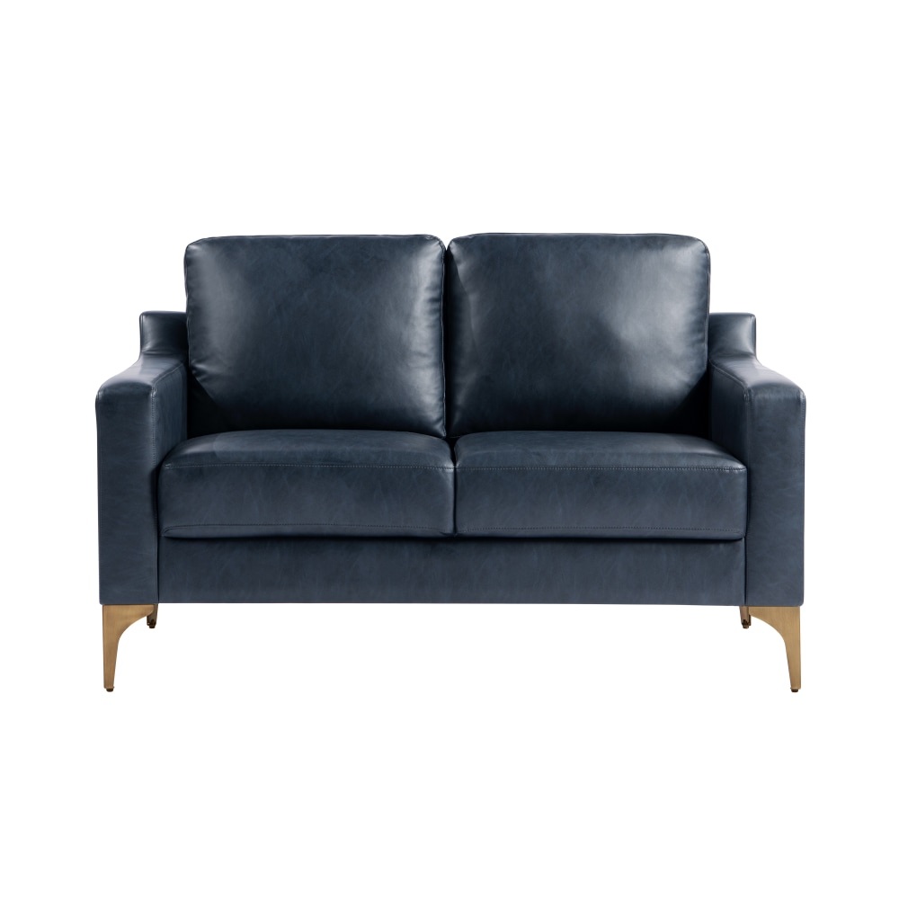 Serta Florence Faux Leather Loveseat, 35”H x 55-1/2”W