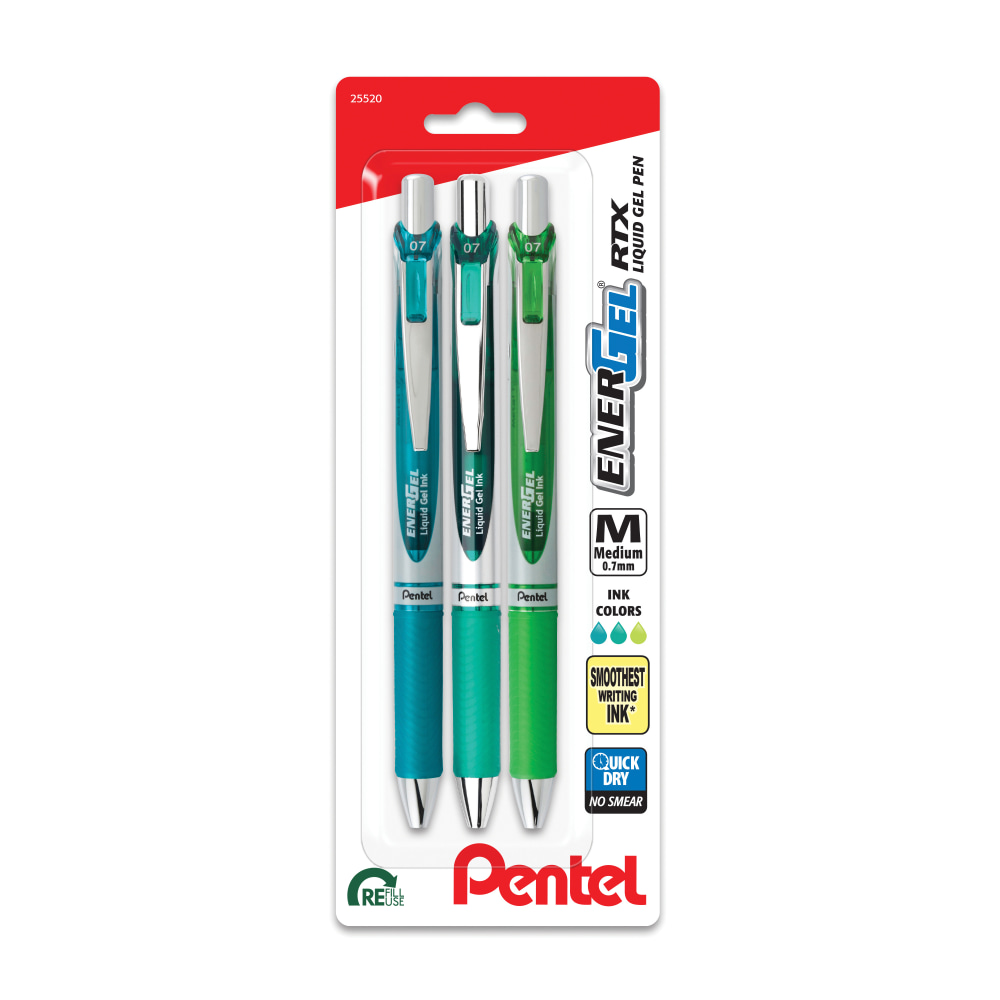 Pentel® EnerGel® Deluxe RTX Gel Pens, Medium Point,