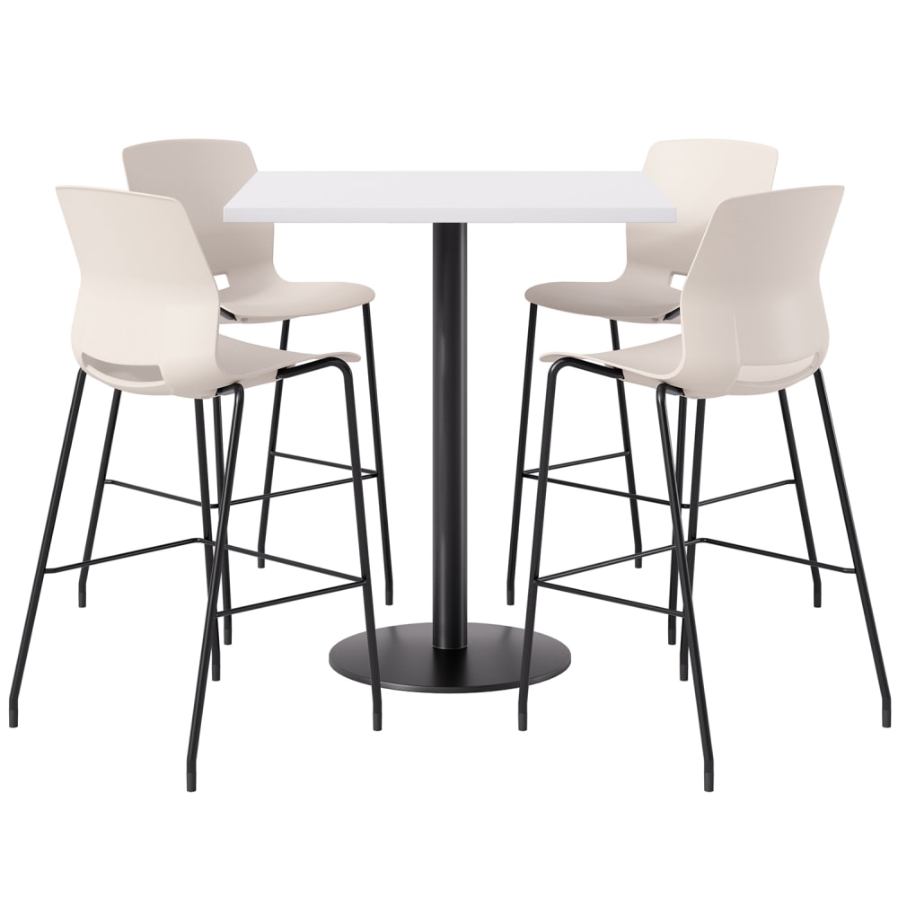 KFI Studios Proof Bistro Square Pedestal Table With