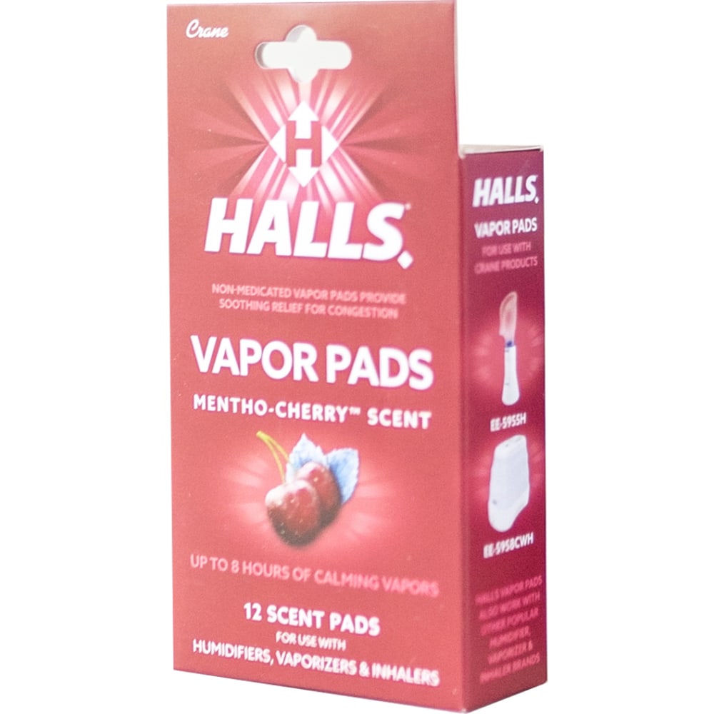 Crane Halls® Vapor Pads, Mentho-Cherry Scent, 4-5/16"H x