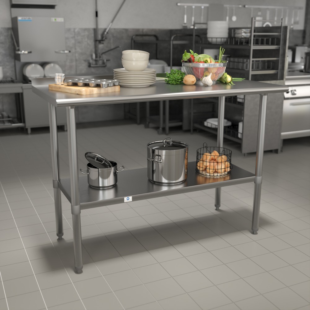 Flash Furniture Stainless Steel Prep And Work Table,