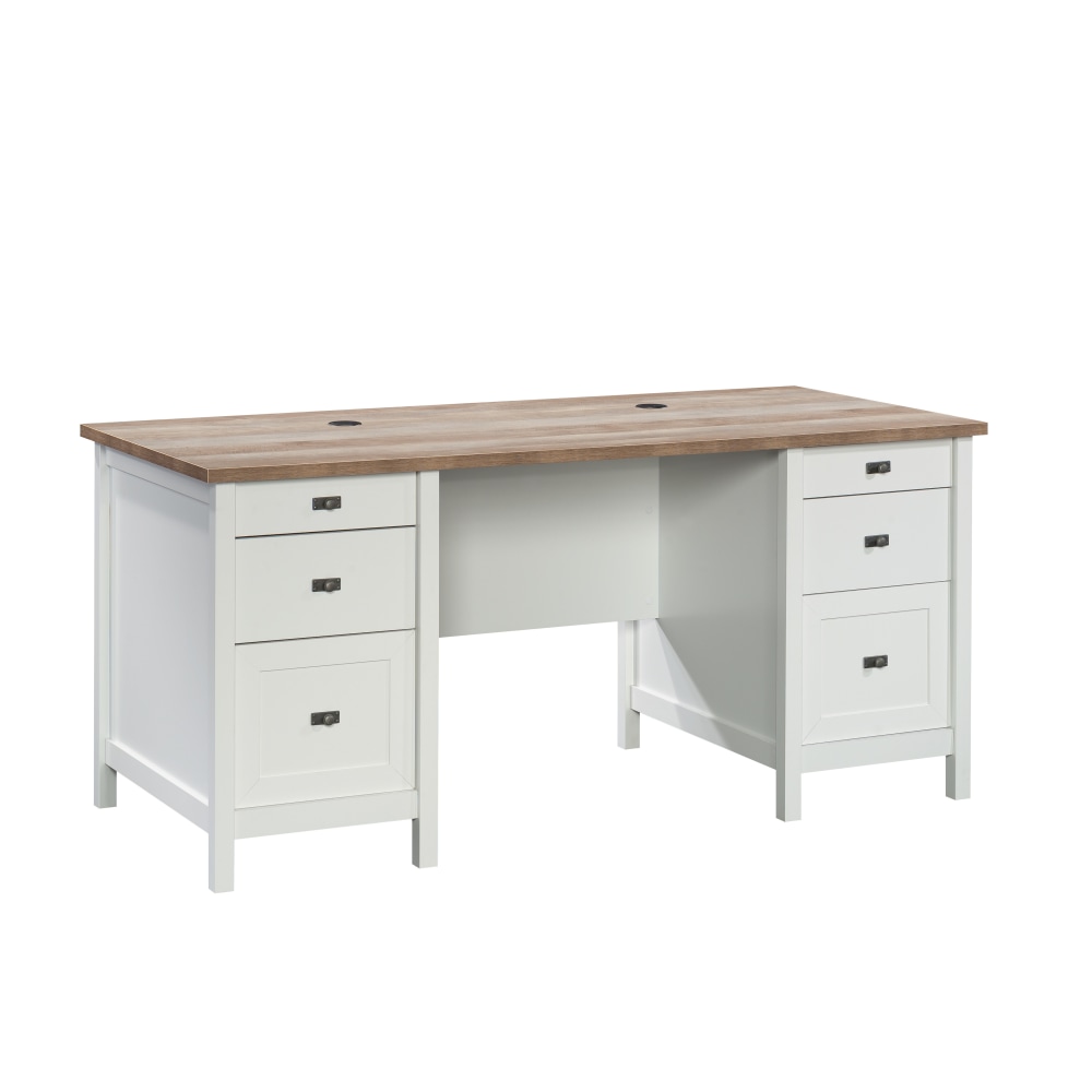 Sauder® Cottage Road 66”W Executive Double-Pedestal Computer Desk