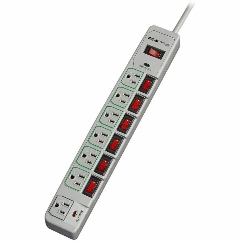 Tripp Lite ECO-SURGE 7-Outlet Surge Suppressor, 6&#x27;, Cool
