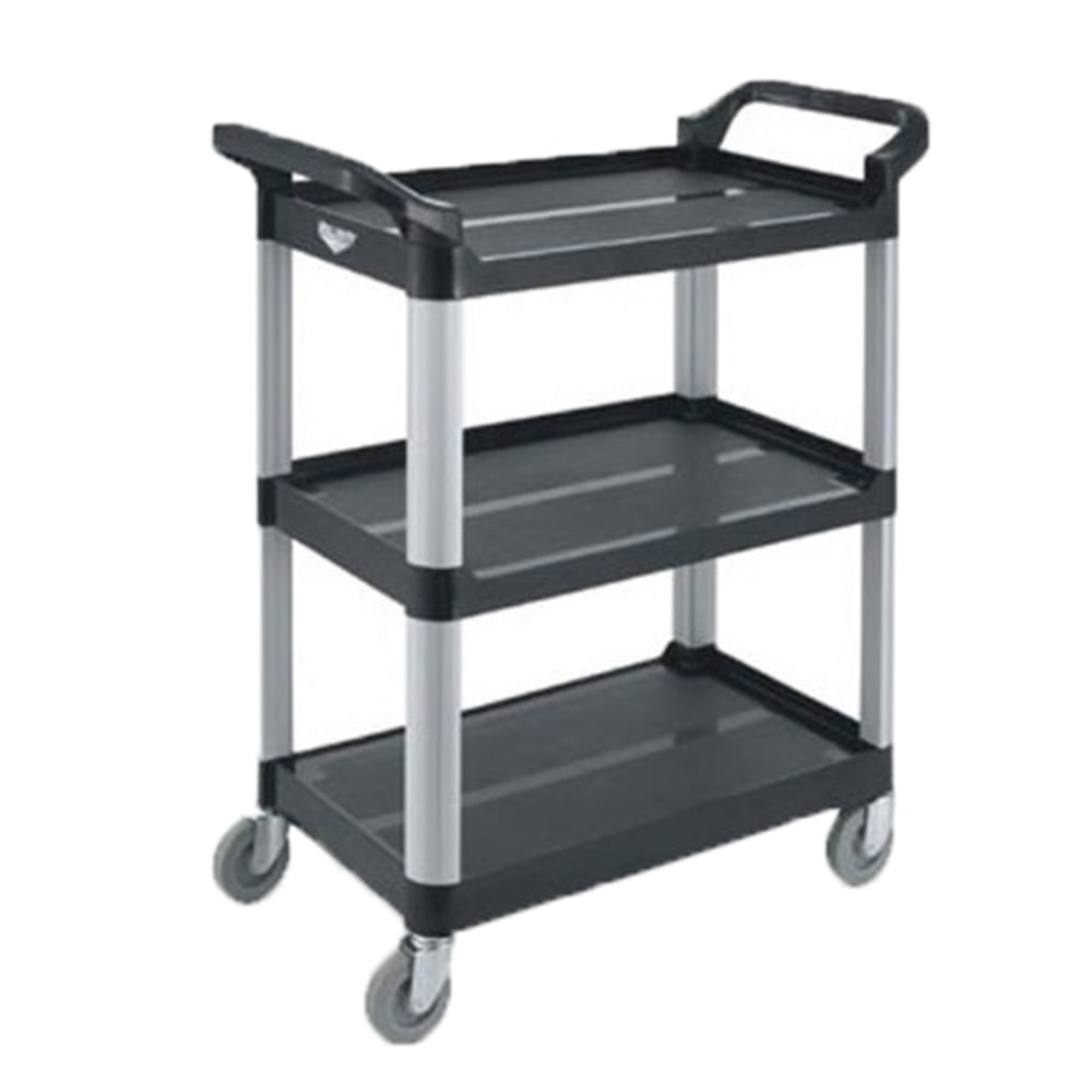 Vollrath 3-Tier Plastic Utility Cart, 37"H x 16-13/16"W
