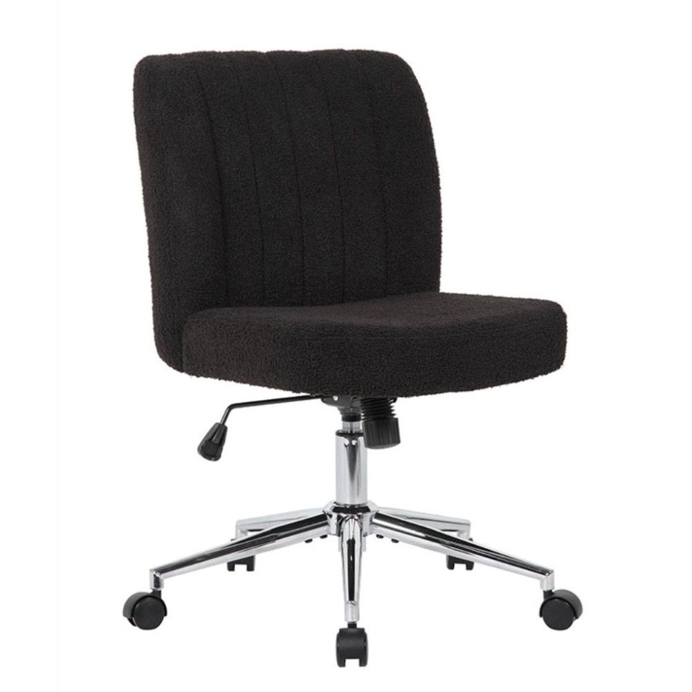 Boss Office Products Boucle Fabric Mid-Back Task Chair,