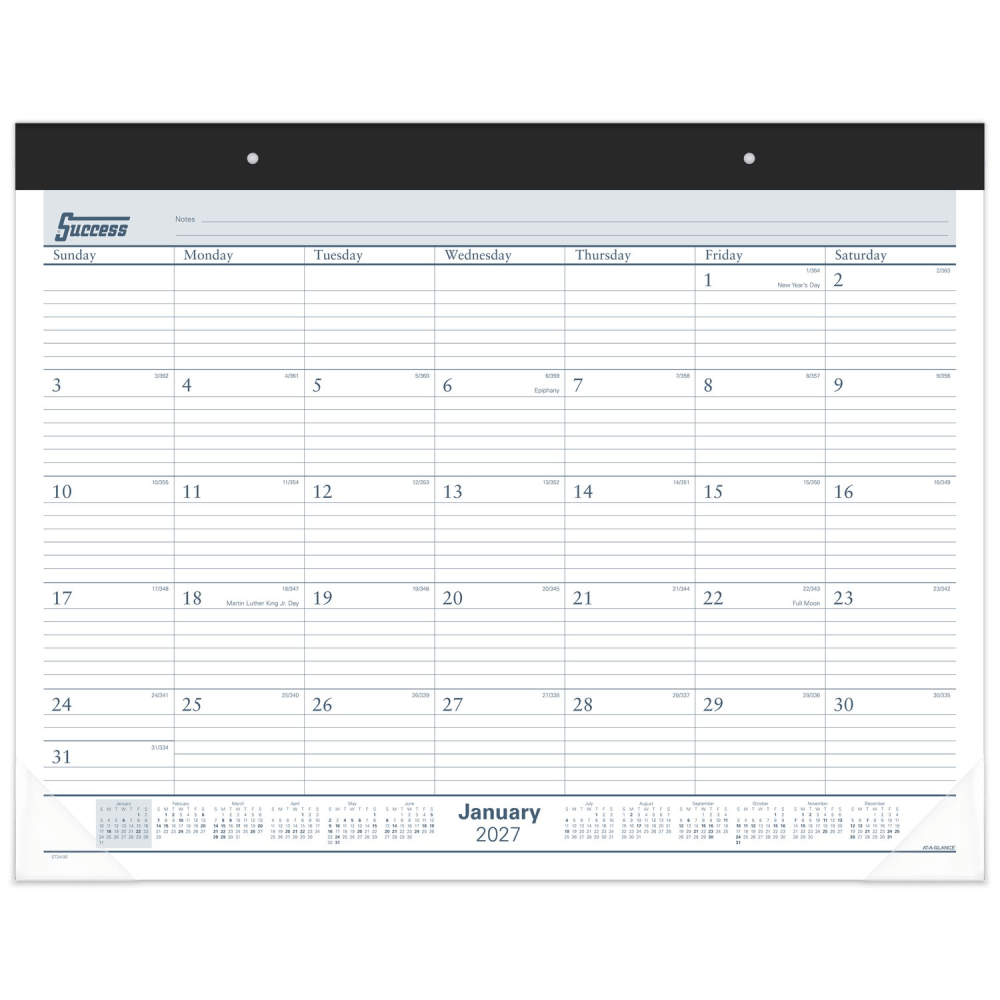 AT-A-GLANCE® 2027 Ruled Monthly Desk Pad Calendar, Standard,