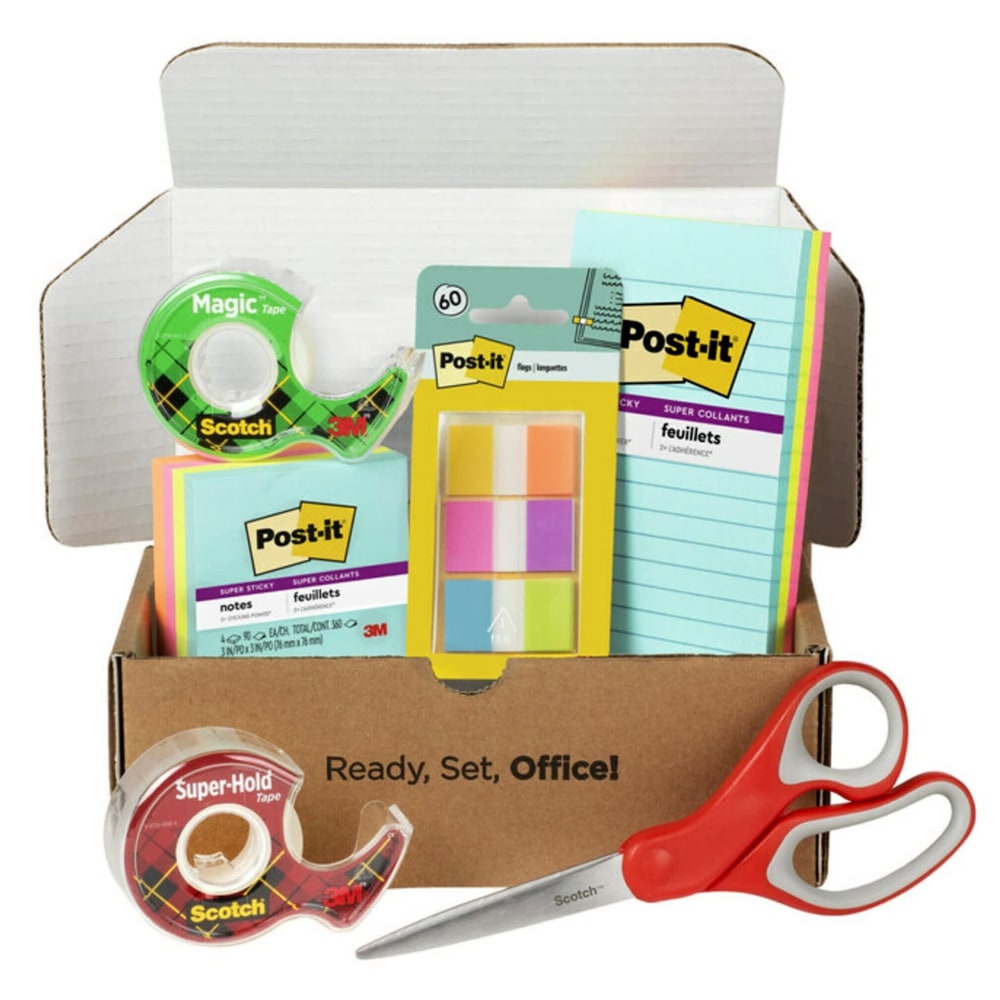 Post-it® and Scotch Brand Essentials Pack, 7 Pads