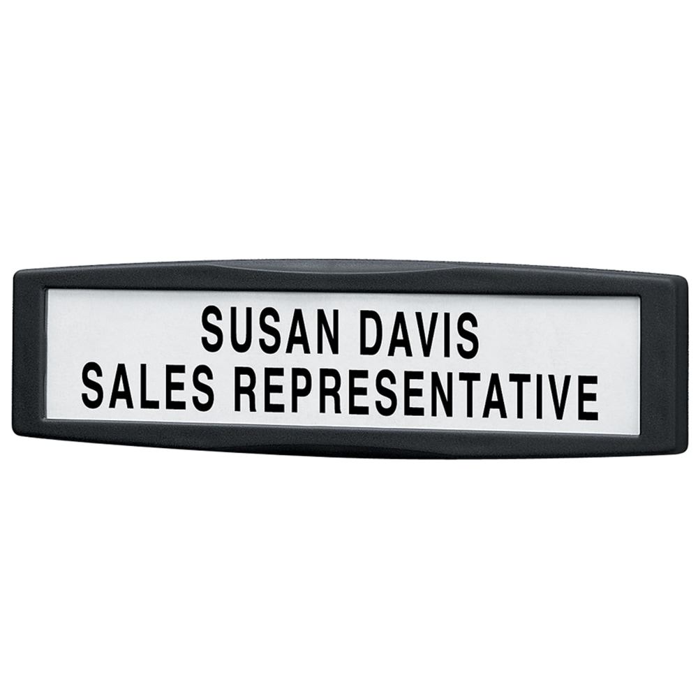 Fellowes® Partitions Additions™ Name Plate, Dark Graphite