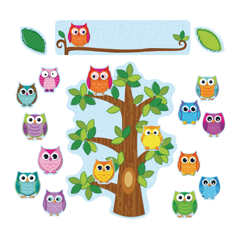 Carson-Dellosa Bulletin Board Set, Colorful Owls Behavior, Grades