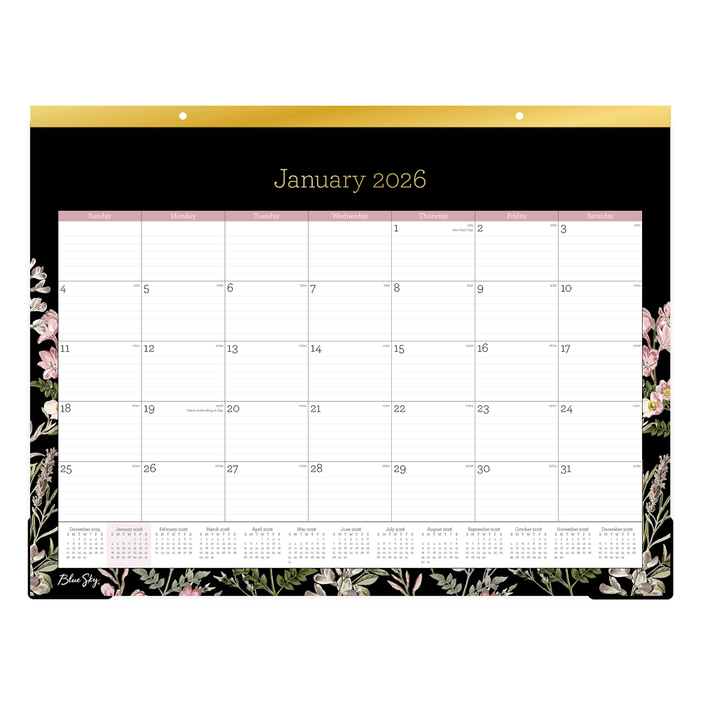 2026 Blue Sky Monthly Desk Pad Calendar, 17"