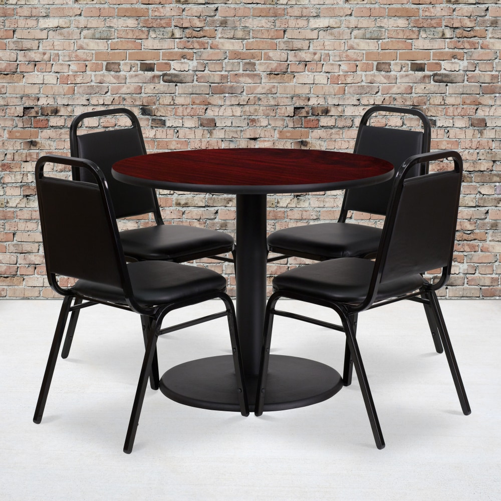 Flash Furniture Round Laminate Table Set With Round