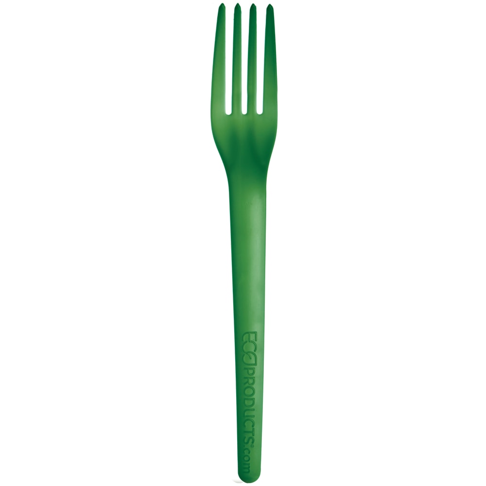 Eco-Products Plantware Dinner Forks, 7", Green, Pack Of