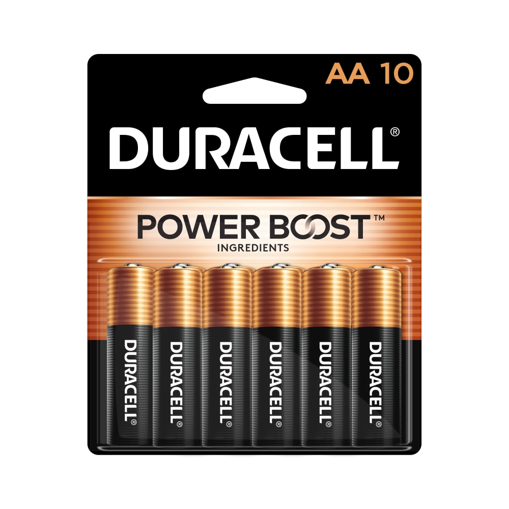 Duracell® Coppertop AA Alkaline Batteries, Pack Of 10