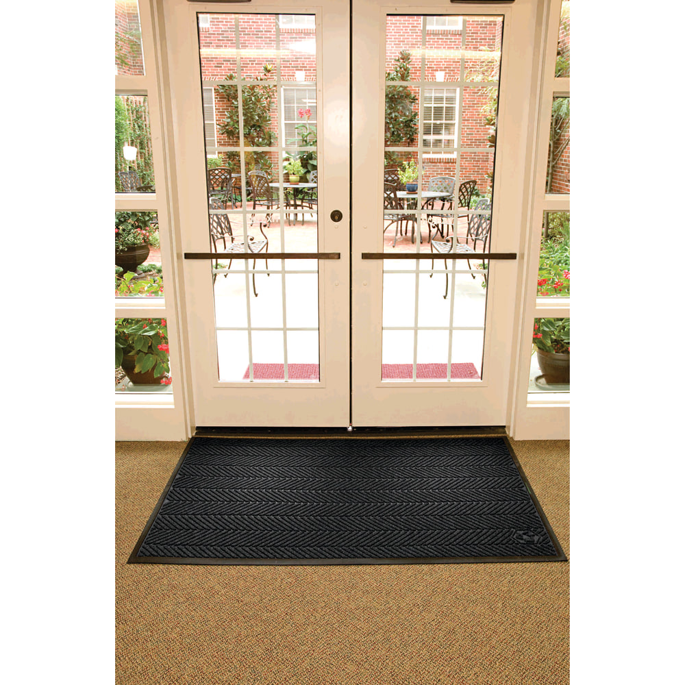 M+A Matting WaterHog Floor Mat, Max Herringbone, 3'