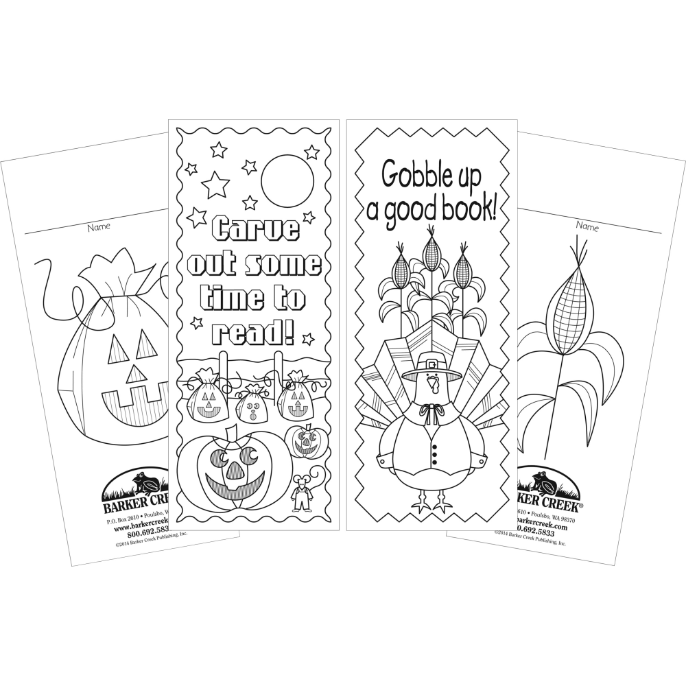 Barker Creek Bookmark Duets, Celebrate Autumn, Pack Of