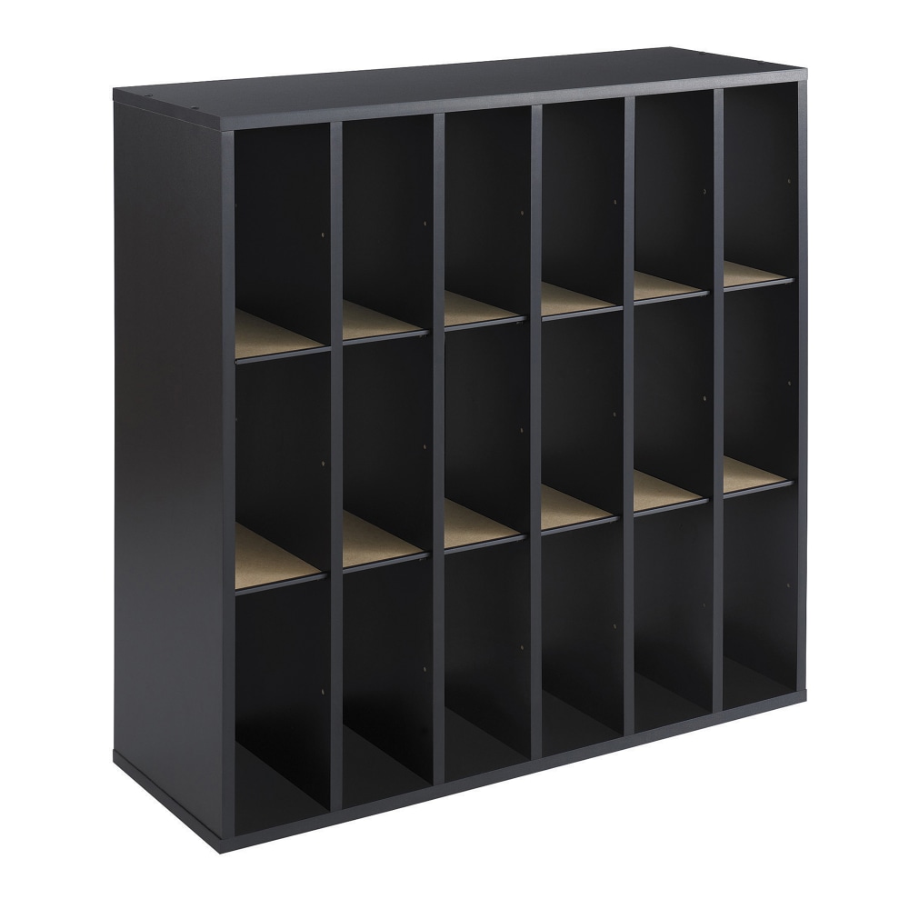 Safco® Wood Mail Sorter, 18 Compartments, 32 3/4"H
