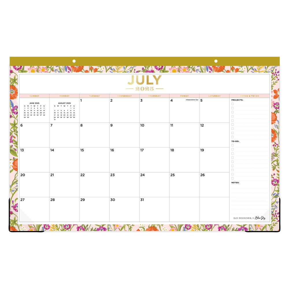 2025-2026 Day Designer Monthly Desk Pad Planning Calendar,
