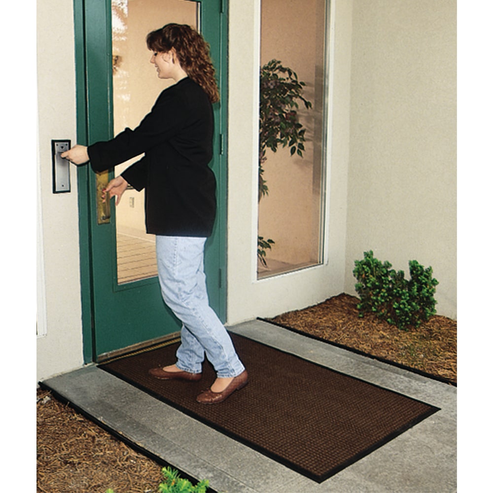 M+A Matting WaterHog Squares Classic Floor Mat, 4&#x27;