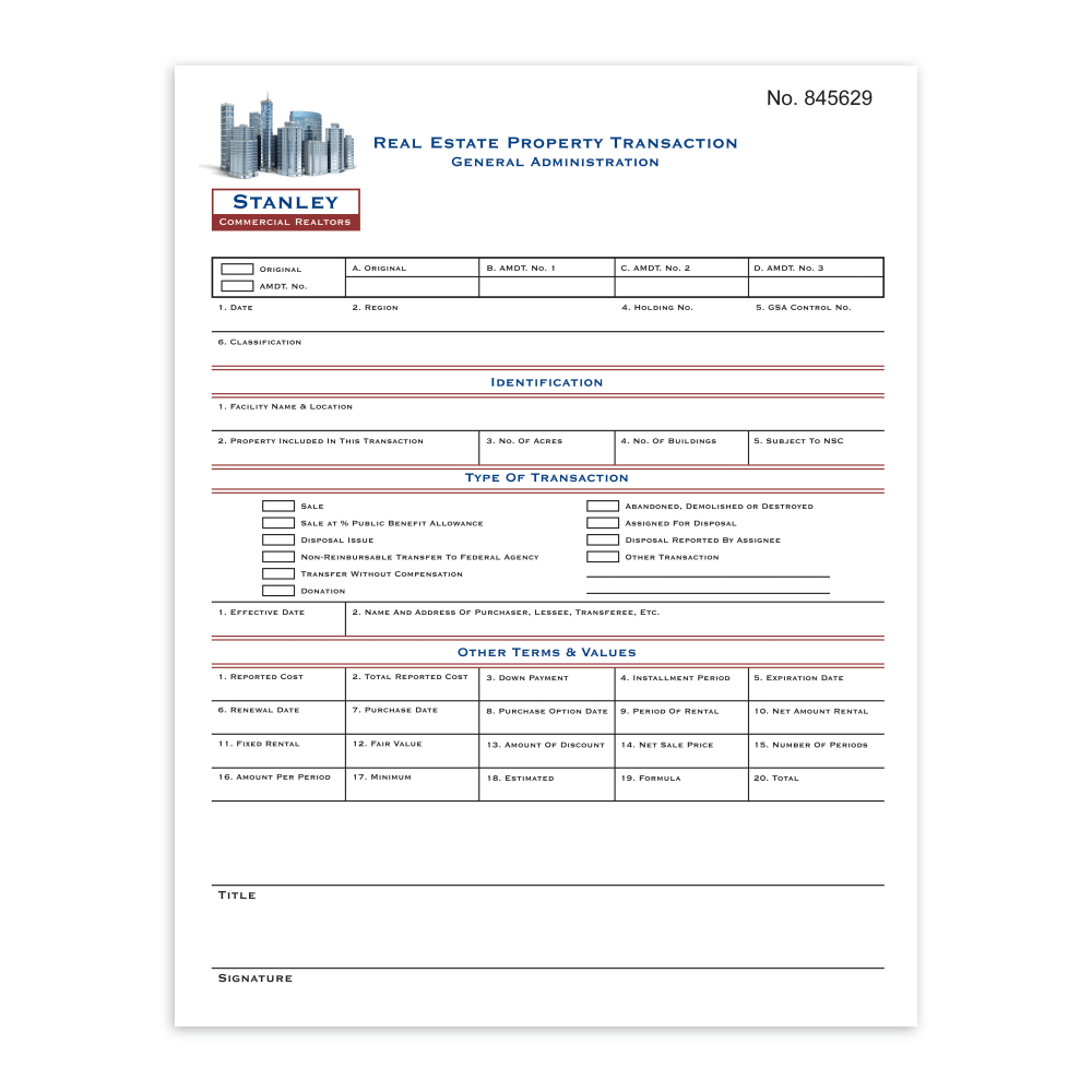 Custom Carbonless Business Forms, Create Your Own, Full