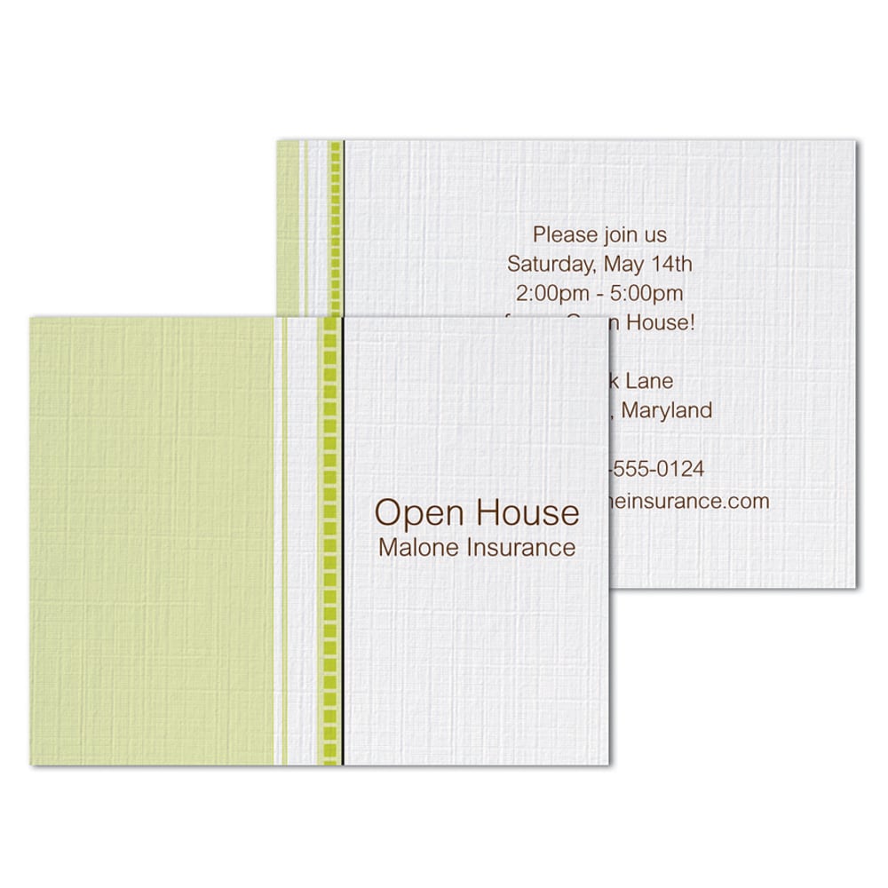 Custom Full-Color Note Card Invitations, 2-Sided, 5-1/2" x