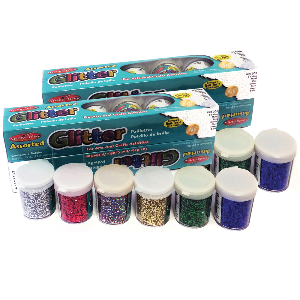 Charles Leonard Creative Arts Glitter Shakers, 0.75 Oz,