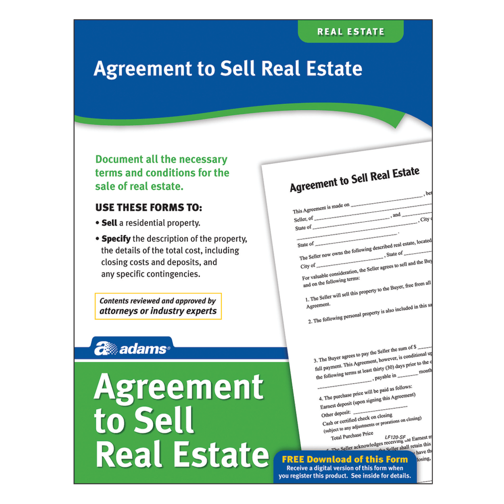Adams® Agreement To Sell Real Estate