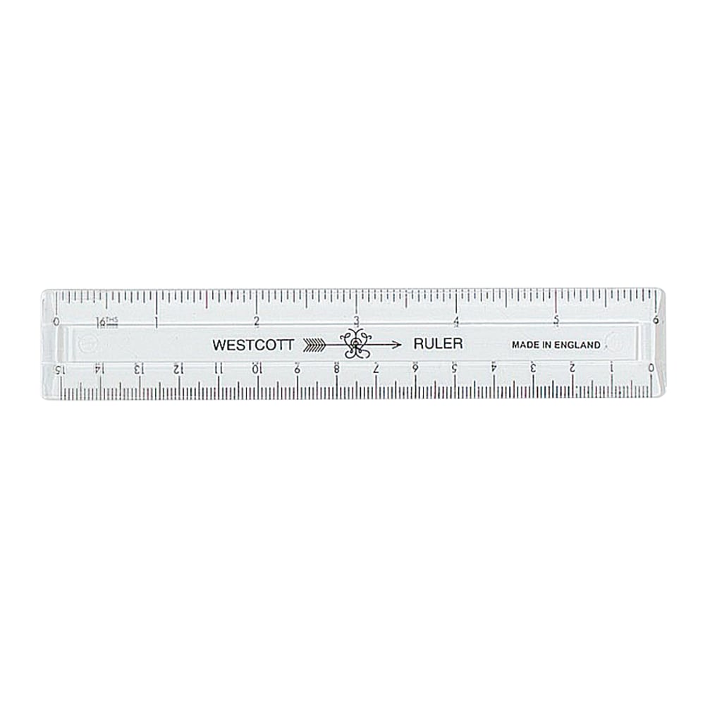Acme Durable Plastic 6" Clear Ruler
