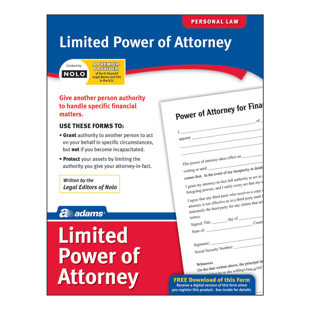 Adams® Limited Power of Attorney