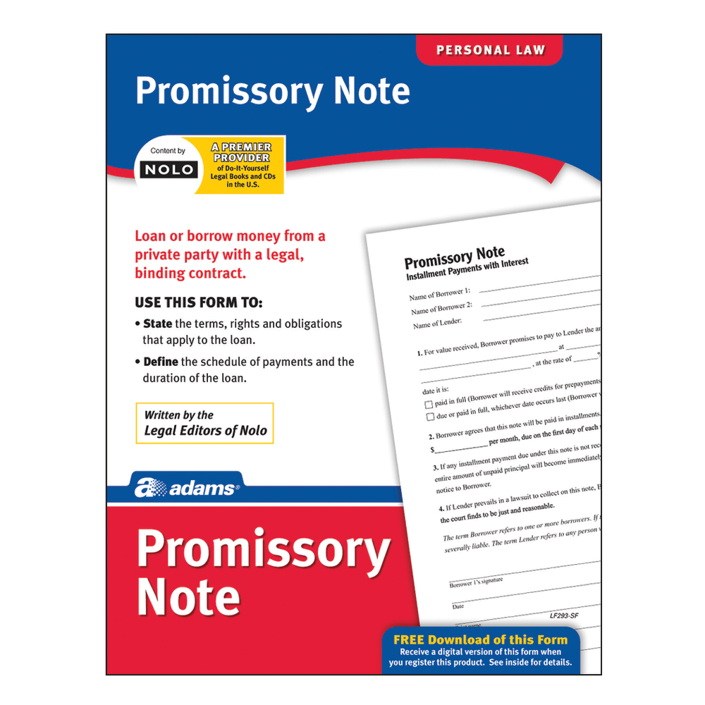 Adams® Promissory Note