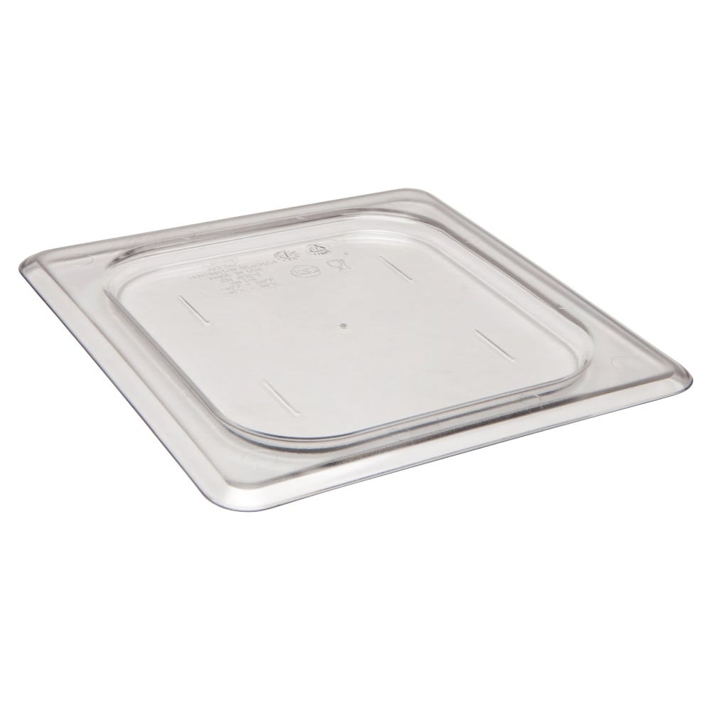 Cambro Camwear 1/6 Flat Food Pan Lids, Clear,