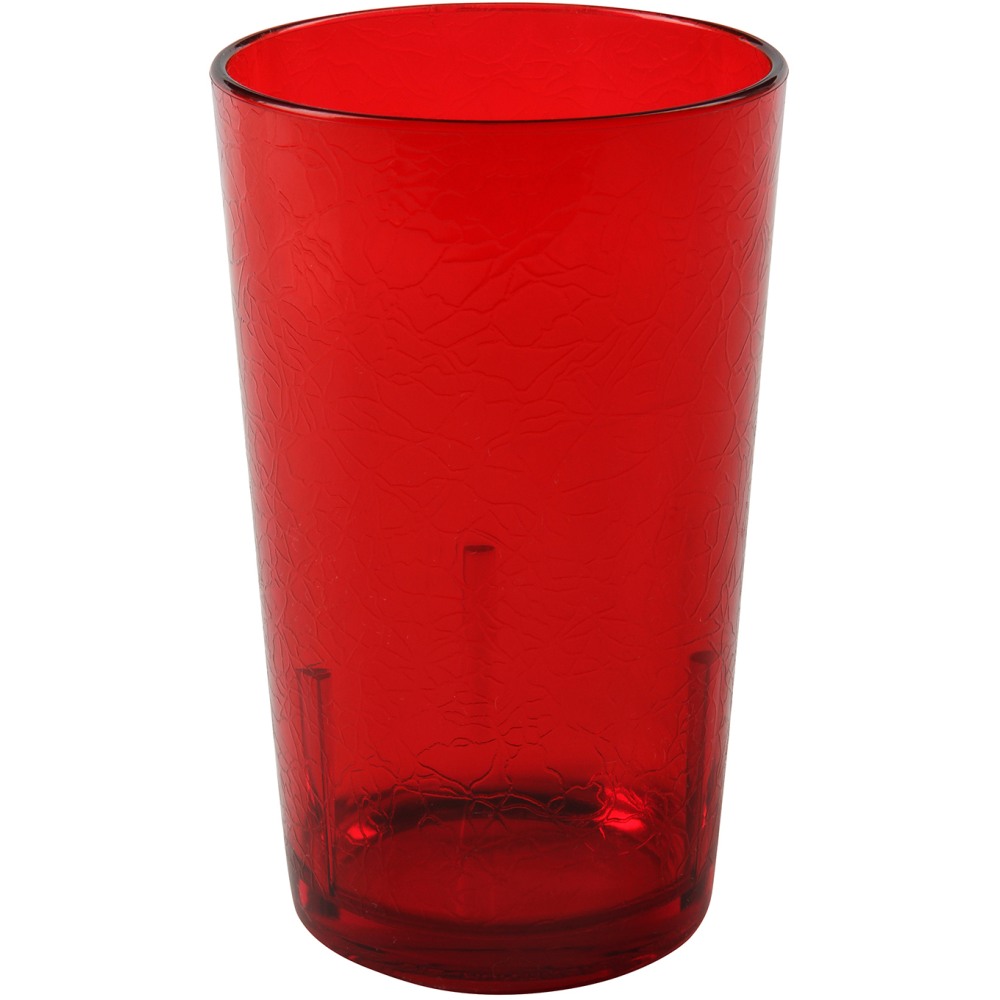 Cambro Del Mar Styrene Tumblers, 12 Oz, Ruby