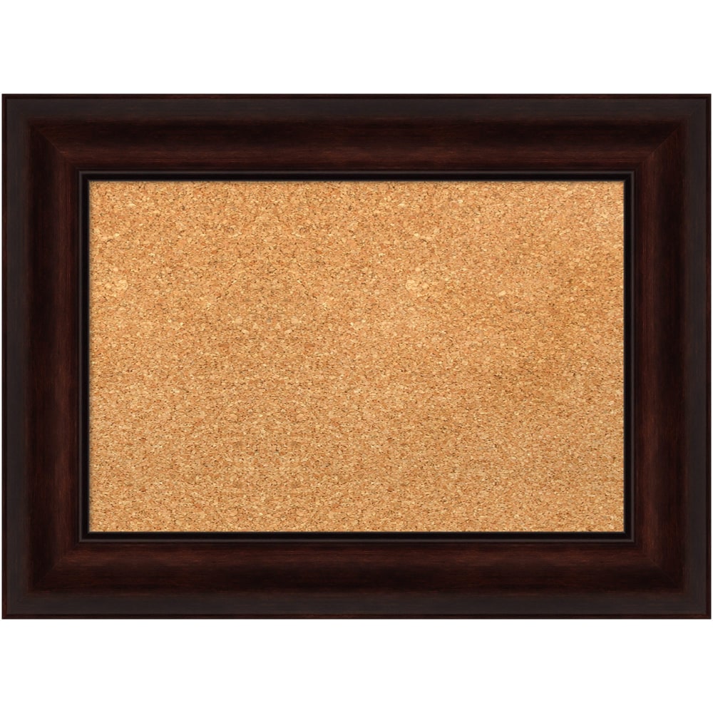 Amanti Art Rectangular Non-Magnetic Cork Bulletin Board, Natural,