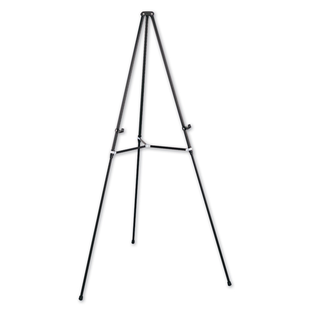 Quartet® Lightweight Telescoping Easel, Black Aluminum