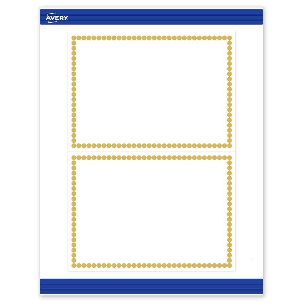Avery® Printable Invitation Cards With Sure Feed® Technology,