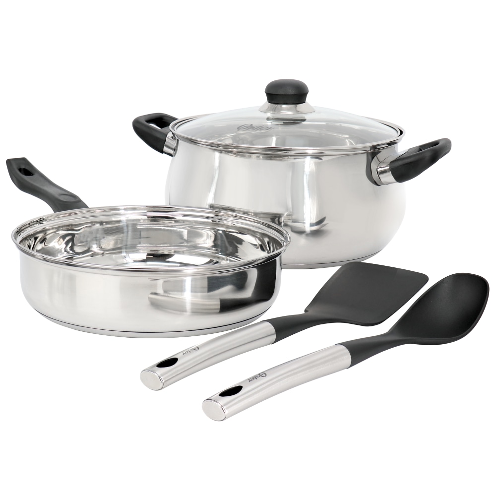 Oster Rametto 5-Piece Belly Shaped Stainless Steel Cookware