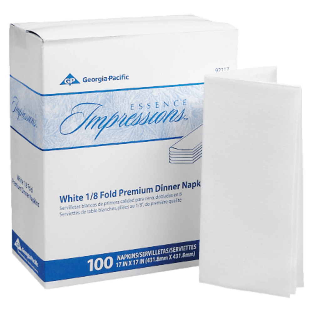Georgia-Pacific Essence 1-Ply Replacement Linen Napkins, 17"